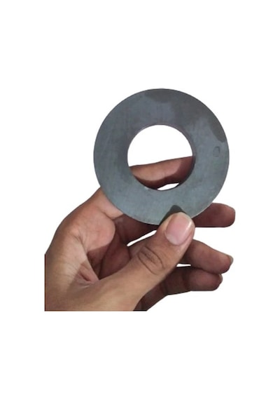 2 Adet Ferrit Mıknatıs, 80mm X D40mm X 15mm Güçlü Ferrit Kömür Seramik Halka Mıknatıs