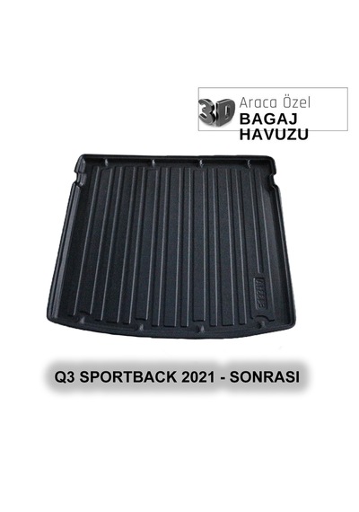 Audı Q3 Sportback 2021 + Araca Özel 3d Bagaj Havuzu