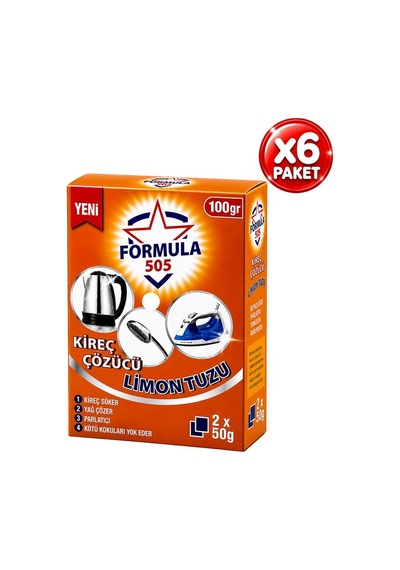Lavabo Limon Tuzu 50grx2li 6paket