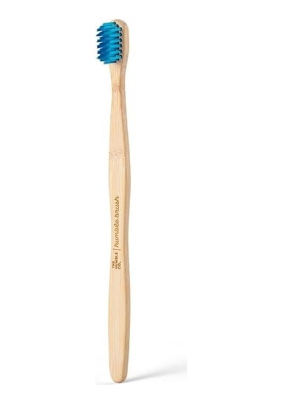 The Humble Co. Co Bambu Diş Fırçası Yetişkin Sensitive Ultra Yumuşak Mavi Açık Ahşap