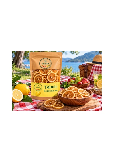Tolmir Doğal Limon Kurusu Dilimlenmiş Kurutulmuş Limon 100 G