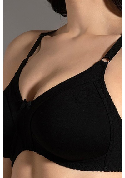 New Bra Kadın Toparlayıcı Boş Kap Desteksiz Siyah Sütyen 3c3t1n7o50 001