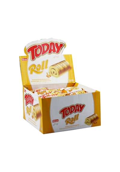 Today Swiss Roll Karamel Kek 35 Gr 24 Adet (1 Kutu)