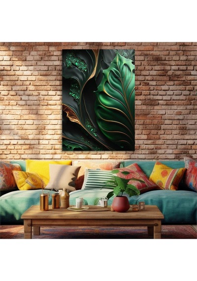 Gerçek Cama Baskı Sanat Temalı Tekli Cam Tablo 436 S398