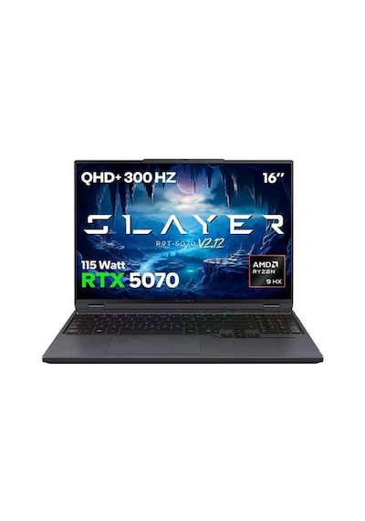 Game Garaj Slayer R9T-5070 V2.12 C3 R9-8945HX 64 GB 2 TB SSD RTX5070 16" Free Dos Dizüstü Bilgisayar