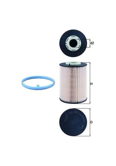 Ford Mondeo 4 Yakit Filtresi 2.0 Tdci 2007-2014 Mahle Kx393d
