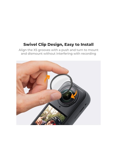 K&f Concept Insta360 X5 Için Premium Lens Koruyucu