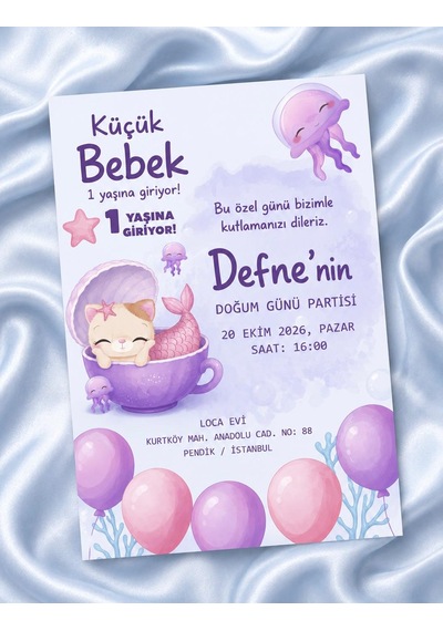 1000 Adet Ekonomik Baby Shower Davetiyesi Ve Zarf 016