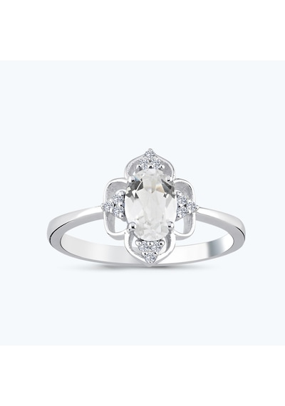 Altınbaş Pırlanta Topaz Oval Yüzük Mkm478tp-14k