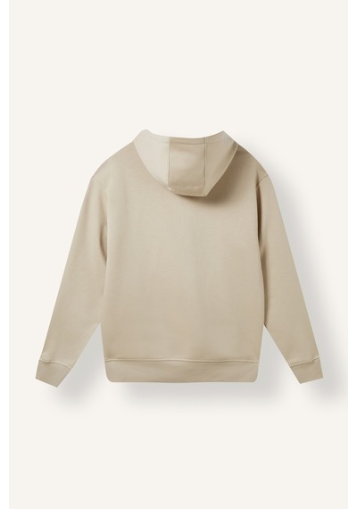 Defacto Regular Fit Kapüşonlu İçi Yumuşak Tüylü Kanguru Cepli Basic Sweatshirt X8283az26aubg106 Bej-bg106