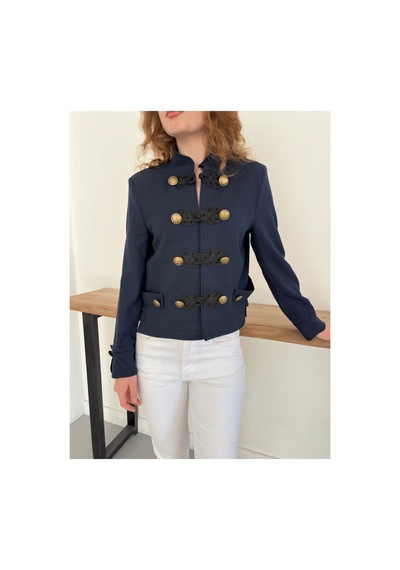 Verymoda Çin Düğmeli Ceket F2105 Lacivert