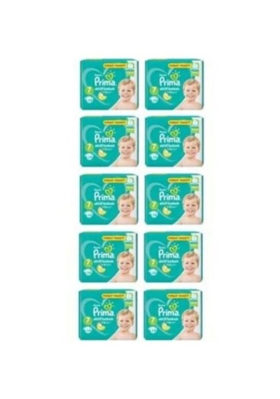 Prima Pampers Aktif Bebek Fırsat Paketi XX Large Bebek Bezi 15+ KG 7 Beden 10 x 34 Adet 10'lu