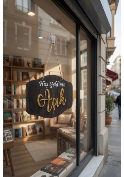 Pleksi Yazılı Modern Açık-kapalı Tabelası -rebap