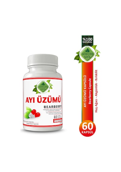 Gökçek Şifa Ayı Üzümü (Bearberry Capsule) 60 Kapsül