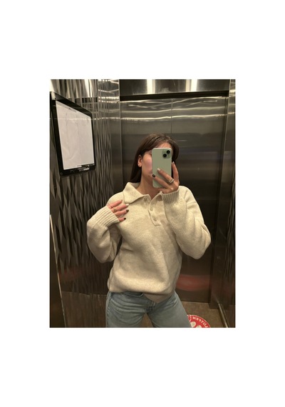 Genel Markalar Kadın Krem Basic Oversize Polo Yaka Yarım Pat Düğmeli Triko Kazak-27aj002 Krem 923050279 Krem Genel Markalar Kadın Krem Basic Oversize Polo Yaka Yarım Pat Düğmeli Triko Kazak-27aj002 Krem 923050279 Krem