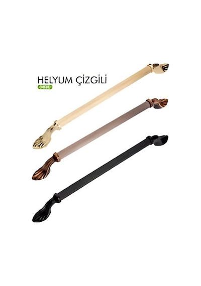 Helyum Çızgılı A.gümüş Alümınyum Mobılya Kulbu 160 Mm Siyah