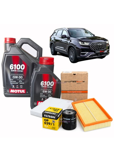 Chery Tiggo 8 Pro 1.6 Tgdı Yağ Bakım Seti 5l. Motul + Filtreler -