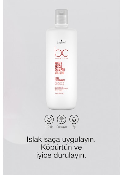 Schwarzkof Bc Clean Acil Kurtarma Şampuanı 1 L