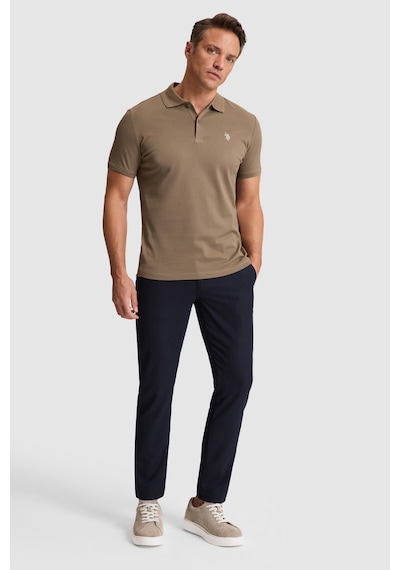 U.s. Polo Assn. Erkek Haki Tişört Basic 50324938-vr027