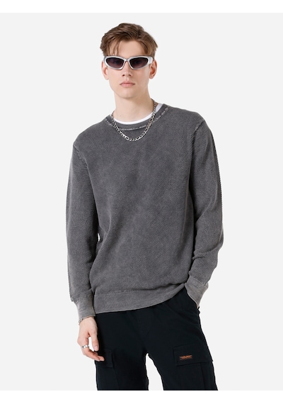Colin's Colins Regular Fit Bisiklet Yaka Antrasit Erkek Kazak Cl1066966 Antrasit