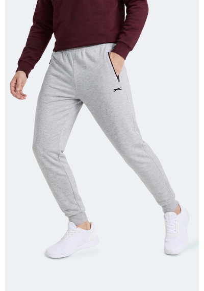 Slazenger Fernon Erkek Cepli Gri Eşofman Altı