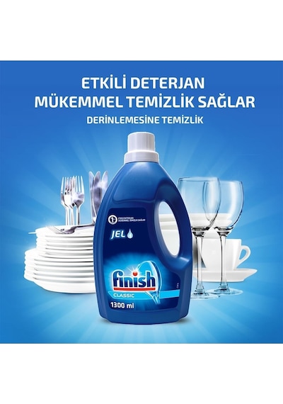 Finish Klasik Jel Bulaşık Makinesi Deterjanı 1300 ML
