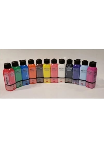 140ml Akrilik Boya 12'li Karışık Renkler Set Karışık