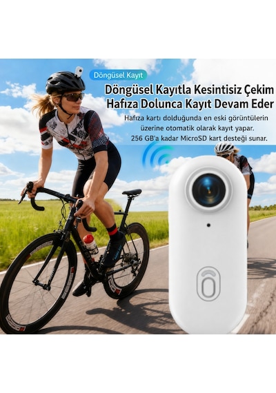 H88 Mini Wifi Vlog Kamerası Motor Spor Aksiyon Kamerası 1080p Full Hd 120 Açı Siyah
