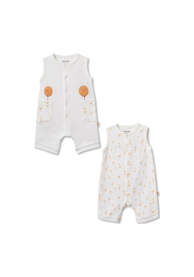Babycosy Organic Wear %100 Organik Pamuk,2'li Bebek Tulum Yazlık Kolsuz Çıtçıtlı,unisex,yenidoğan Tulum 0-24 Ay Ekru Babycosy Organic Wear %100 Organik Pamuk,2'li Bebek Tulum Yazlık Kolsuz Çıtçıtlı,unisex,yenidoğan Tulum 0-24 Ay Ekru