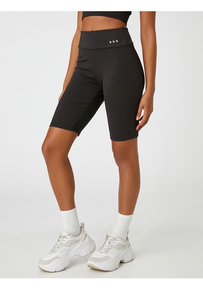 Koton Normal Bel Spor Biker Tayt Siyah 3wak40337nk 3WAK40337NK999 Siyah