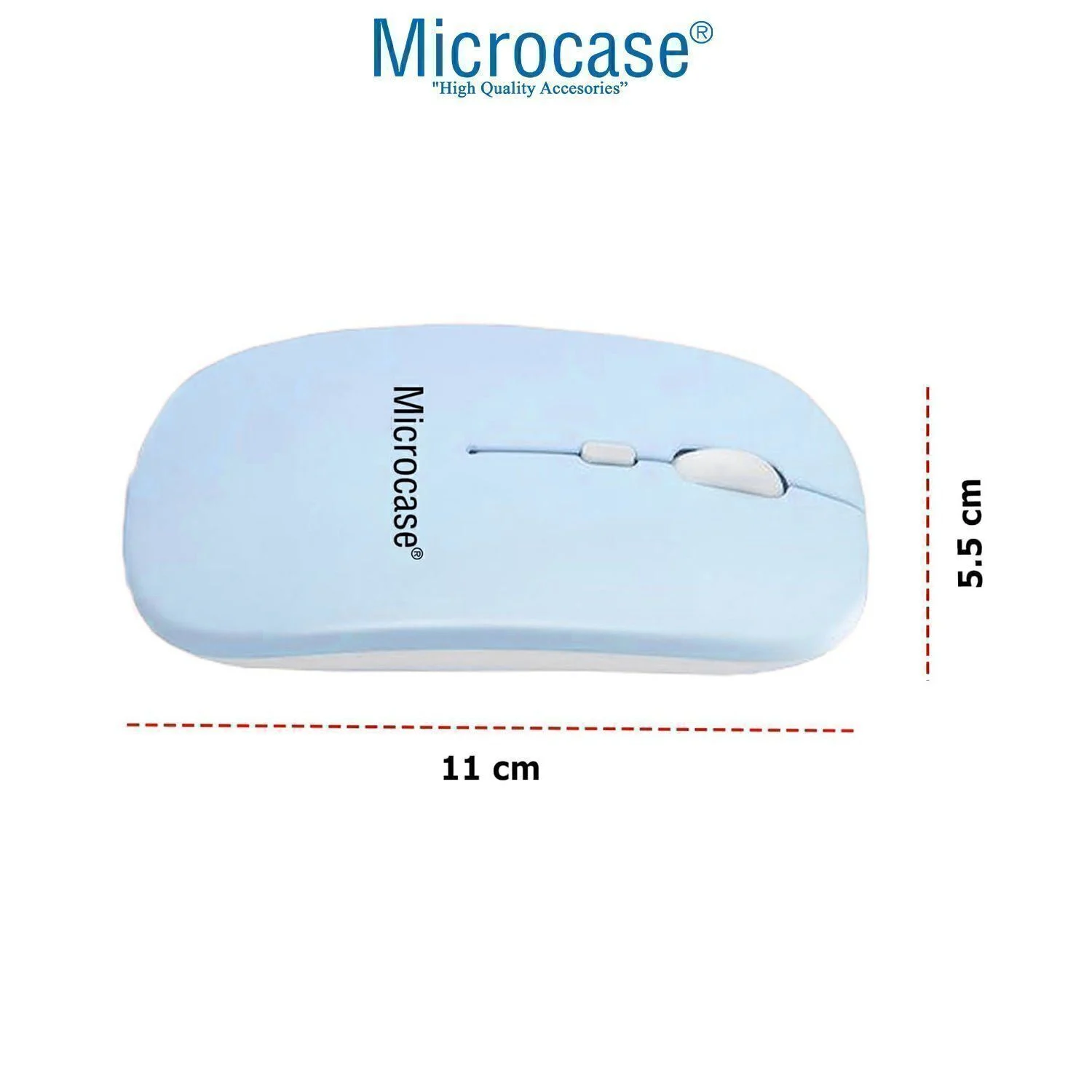 Microcase Huawei Matepad 11.5 S 2026 İle Uyumlu Türkçe Bluetooth Klavye +mouse+ Standı-mavi Al4384