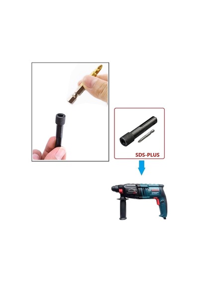 Kırıcı Delici Hilti Için Sds Plus Elmas Uçlu 3lü Matkap Ucu Seti Sds Vidalama Bits Adaptör