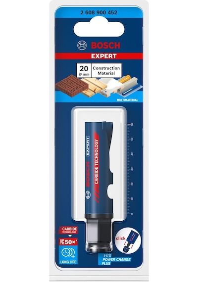 Bosch Expert Construction Material Delik Açma Testeresi 20 X 60 M