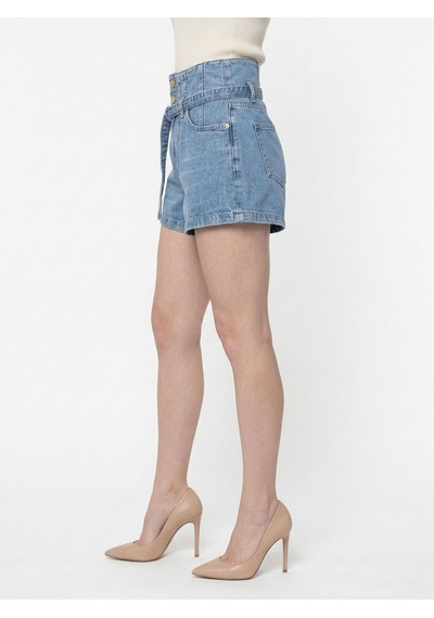Slim Fit Kadın Şort Denim