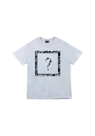 Baskılı Unisex %100 Pamuk Beyaz T-shirt Beyaz