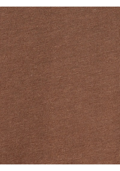 Koton Basic Tişört Slim Fit Bisiklet Yaka Kısa Kollu Kahverengi 4sam10842hk Kahve