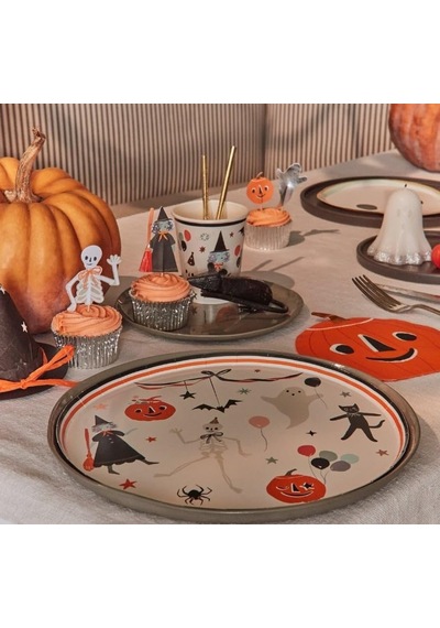 - Halloween Dinner Plates - Bayramı Tabak L 8&apos Li 256
