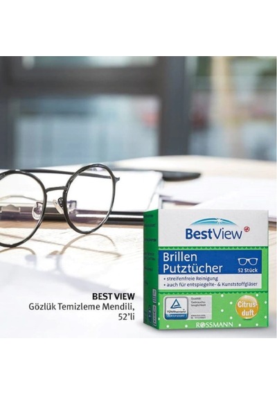 Bestview View Gözlük Ve Cam Ekran Temizleme Mendili 52 Adet