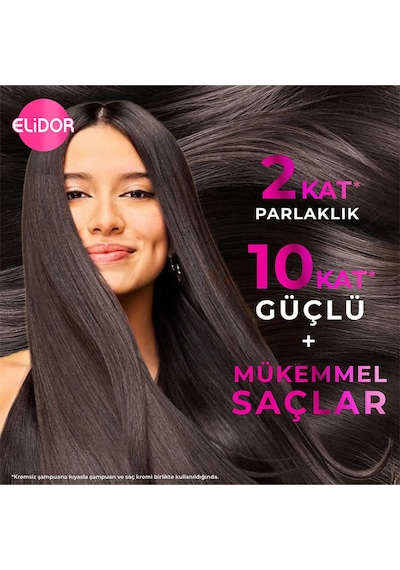 Elidor Güçlü ve Parlak Saç Bakım Şampuanı 3 x 650 ML