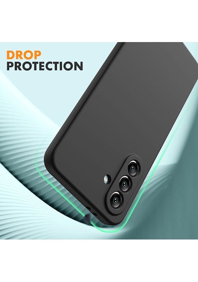 Samsung Galaxy Uyumlu A36 Kılıf Renkli Silikon+9h Ekran Koruyucu Cam Set