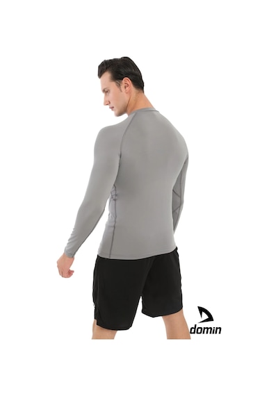 Hnc Sport Erkek Uzun Kol Compression Fitness Gym Body Tshirt Gri