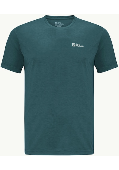 Jack Wolfskin Vonnan S/s T M Erkek T-shirt-28381-koyu Yeşil Koyu Yeşil