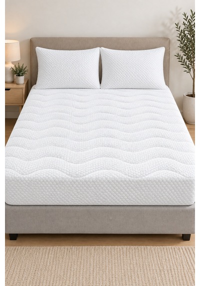 Sıvı Geçirmez Kapitone Desen Fitted Bazalı Yatak Alez Seti Kapitone Desen Fitted Bazalı Alez Ve 2'li Yastık Alez Koruyucusu Beyaz Tek Kişilik - Çift Kişilik Sıvı Geçirmez Kapitone Desen Fitted Bazalı Yatak Alez Seti Kapitone Desen Fitted Bazalı Alez Ve 2'li Yastık Alez Koruyucusu Beyaz Tek Kişilik - Çift Kişilik