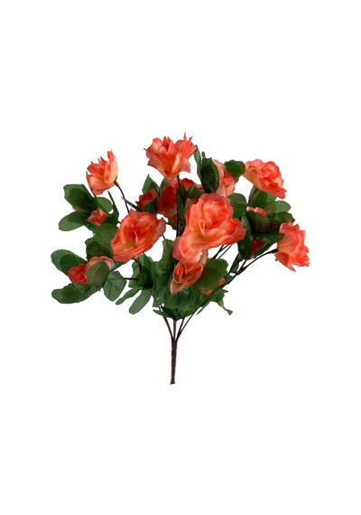 Yapay Çiçek Somon Açelya Demeti 7 Dallı 33x20Cm