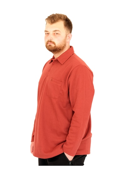 Mode Xl Büyük Beden Tshirt Polo U.kol Cepli 22446 Tarçın Tarçın