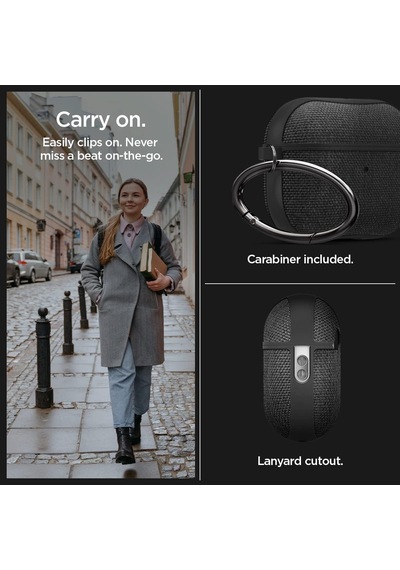 Airpods Pro 2/1 İle Uyumlu Kılıf Urban Fit Black - Acs05483
