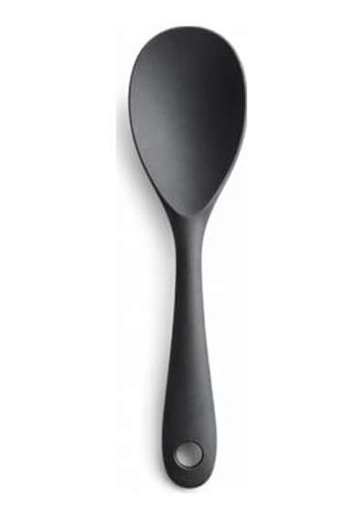 Isıya Dayanıklı Silikon Pilav Kaşığı Yanmaz Yapışmaz Esnek Mutfak Kaşığı Ergonomik Saplı Çizmez Tencere U