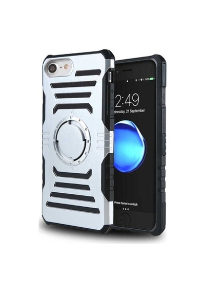 Apple Uyumlu iPhone 5 Kılıf Zore 2 İn 1 Kol Bandı Gri