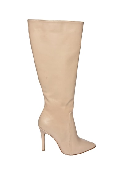 Fox Shoes N372530109 Ten İnce Topuklu Sivri Burun Kadın Çizme Ten