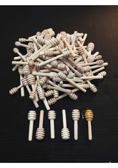 Ahşap & Tahta 50 Li Magnet İçin Mini Bal Kaşığı Klasik 6,5 Santim Magnet,düğün,nişan,kına,dekorasyon